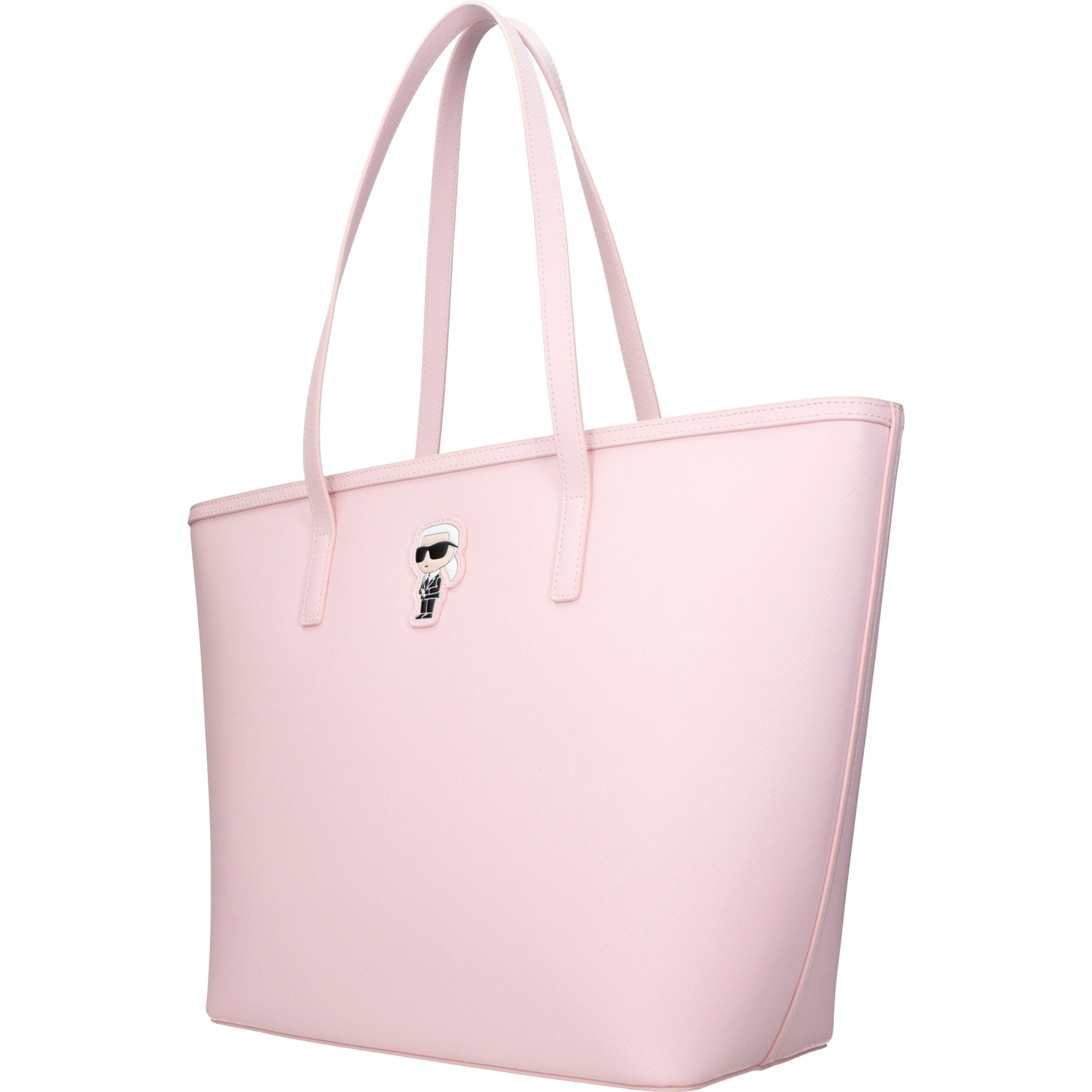 Pink Polyethylene Shoulder Bag