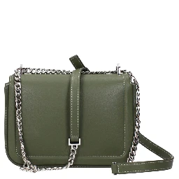 Green Leather Crossbody Bag