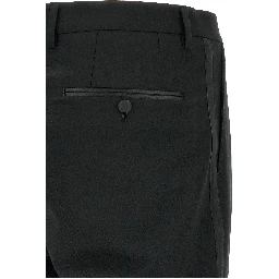 Black Virgin Wool Two-Piece Suit