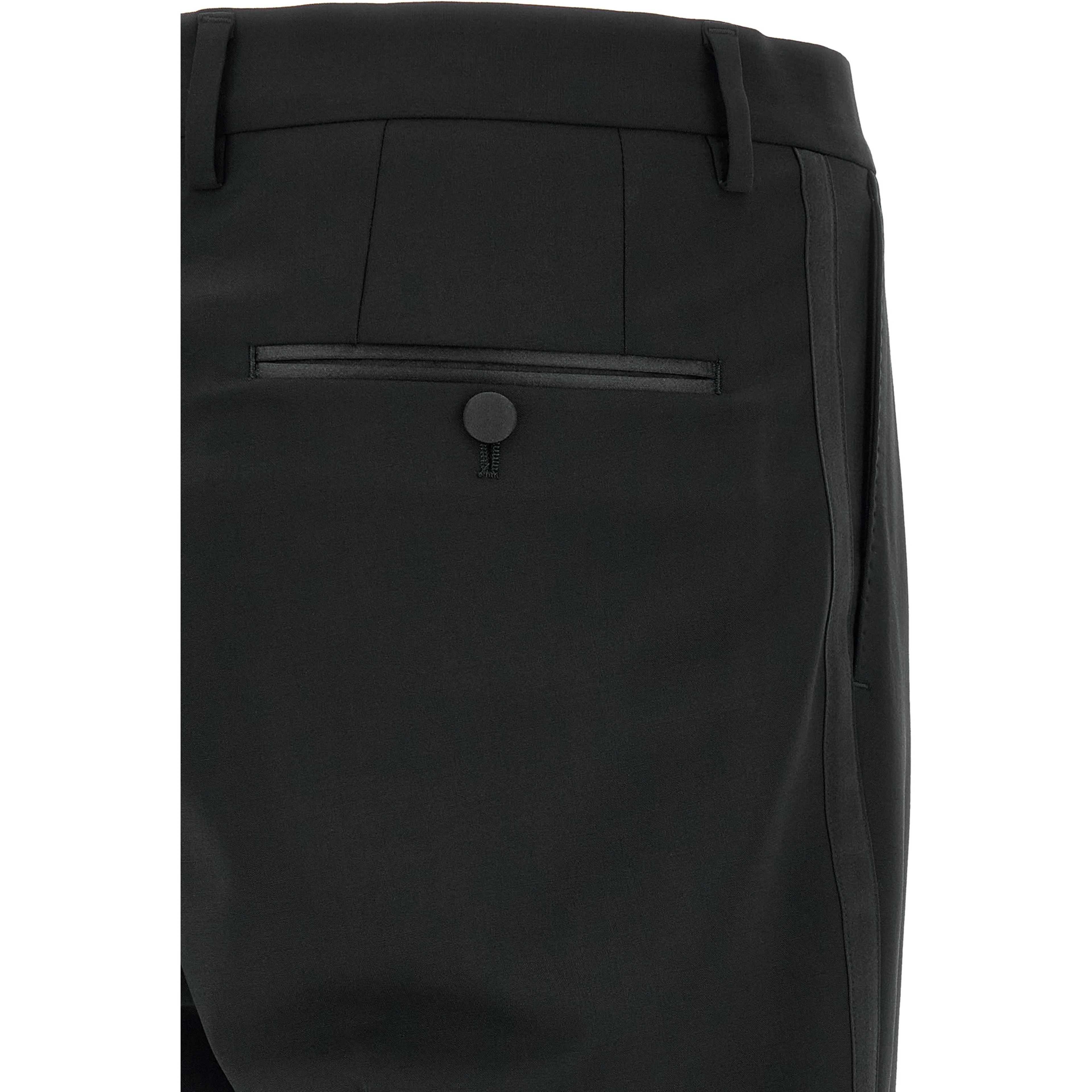Black Virgin Wool Two-Piece Suit