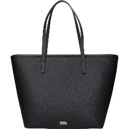 Black Polyethylene Shoulder Bag