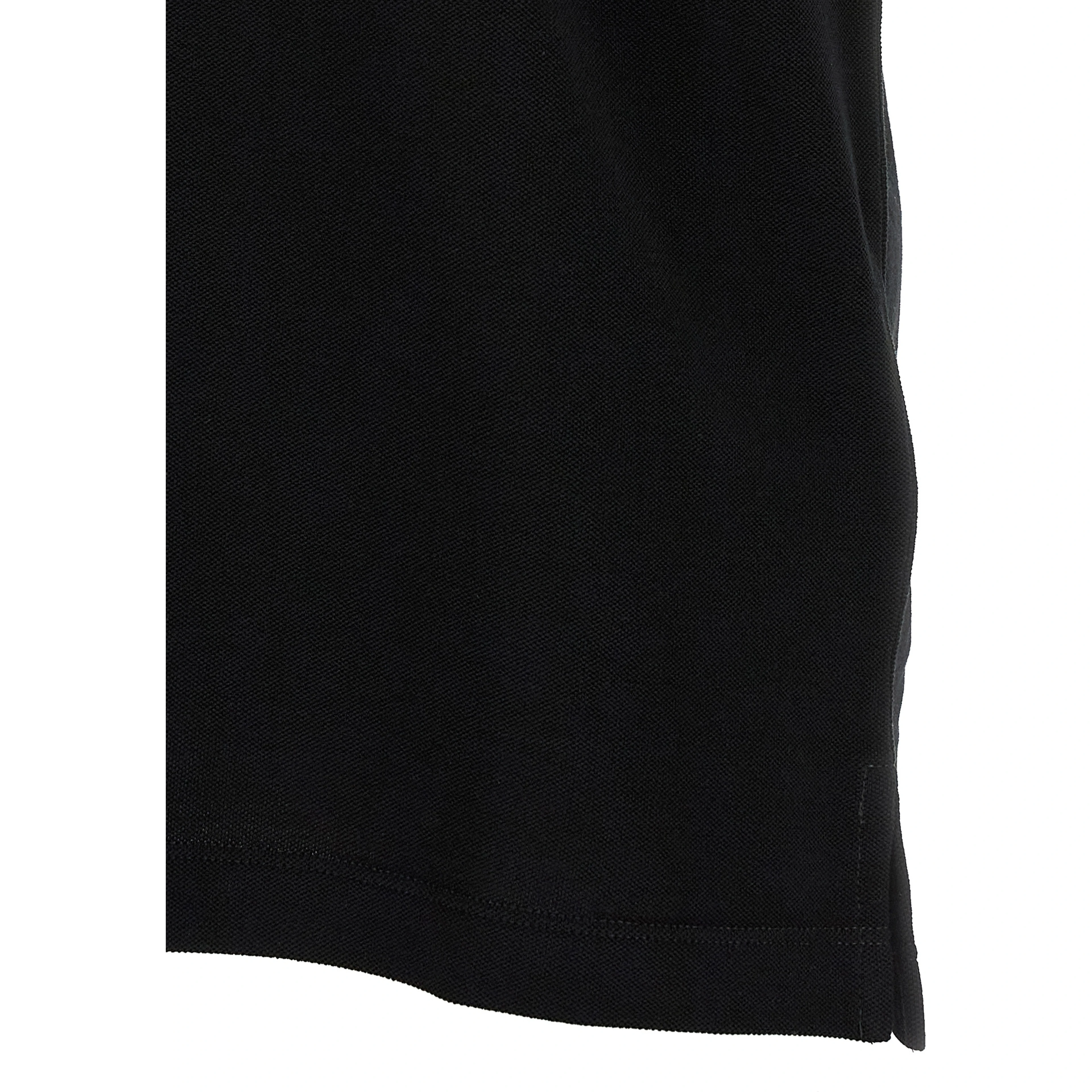 Black Cotton Polo Shirt