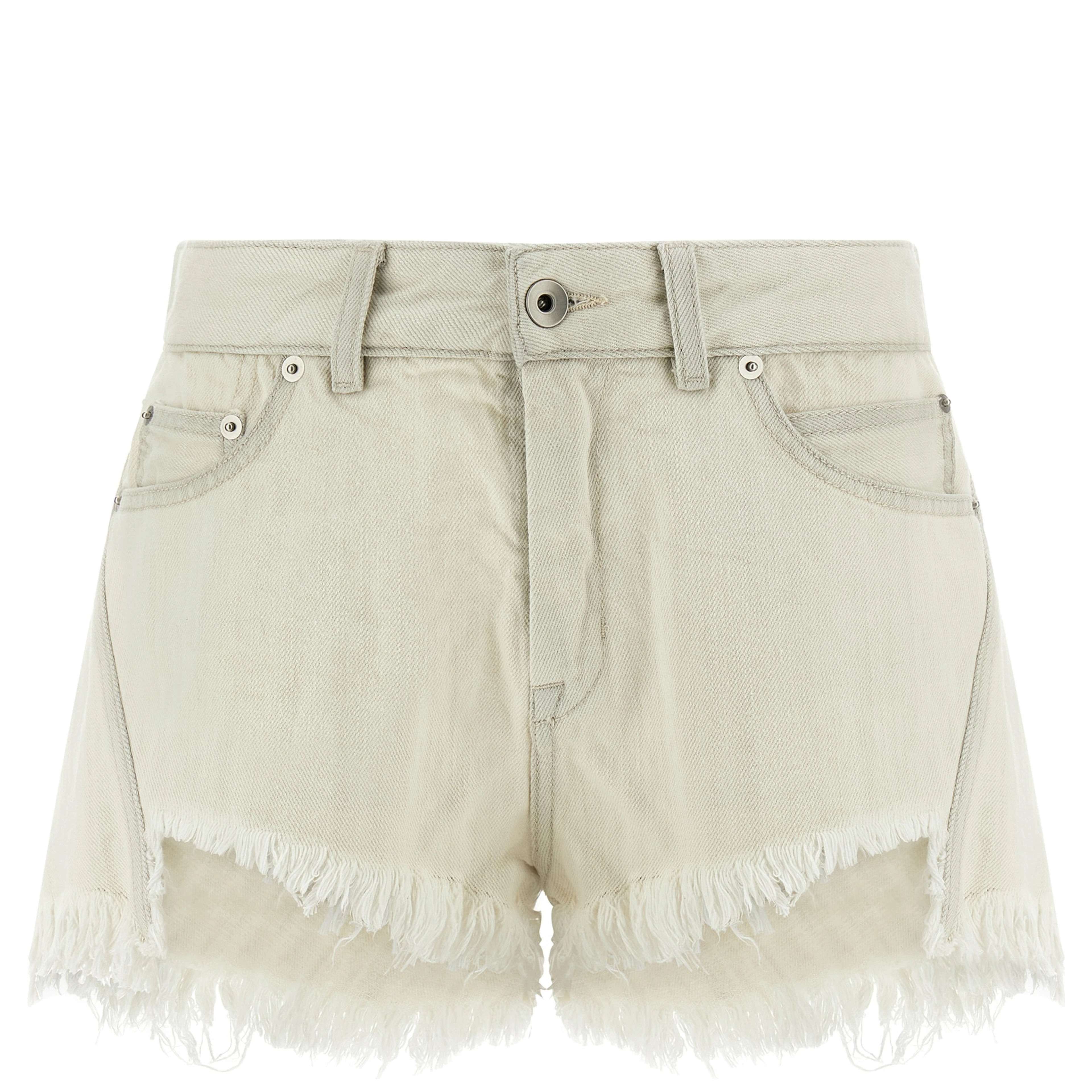 White Cotton Bermuda Shorts