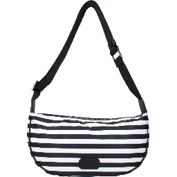 Black Fabric Crossbody Bag