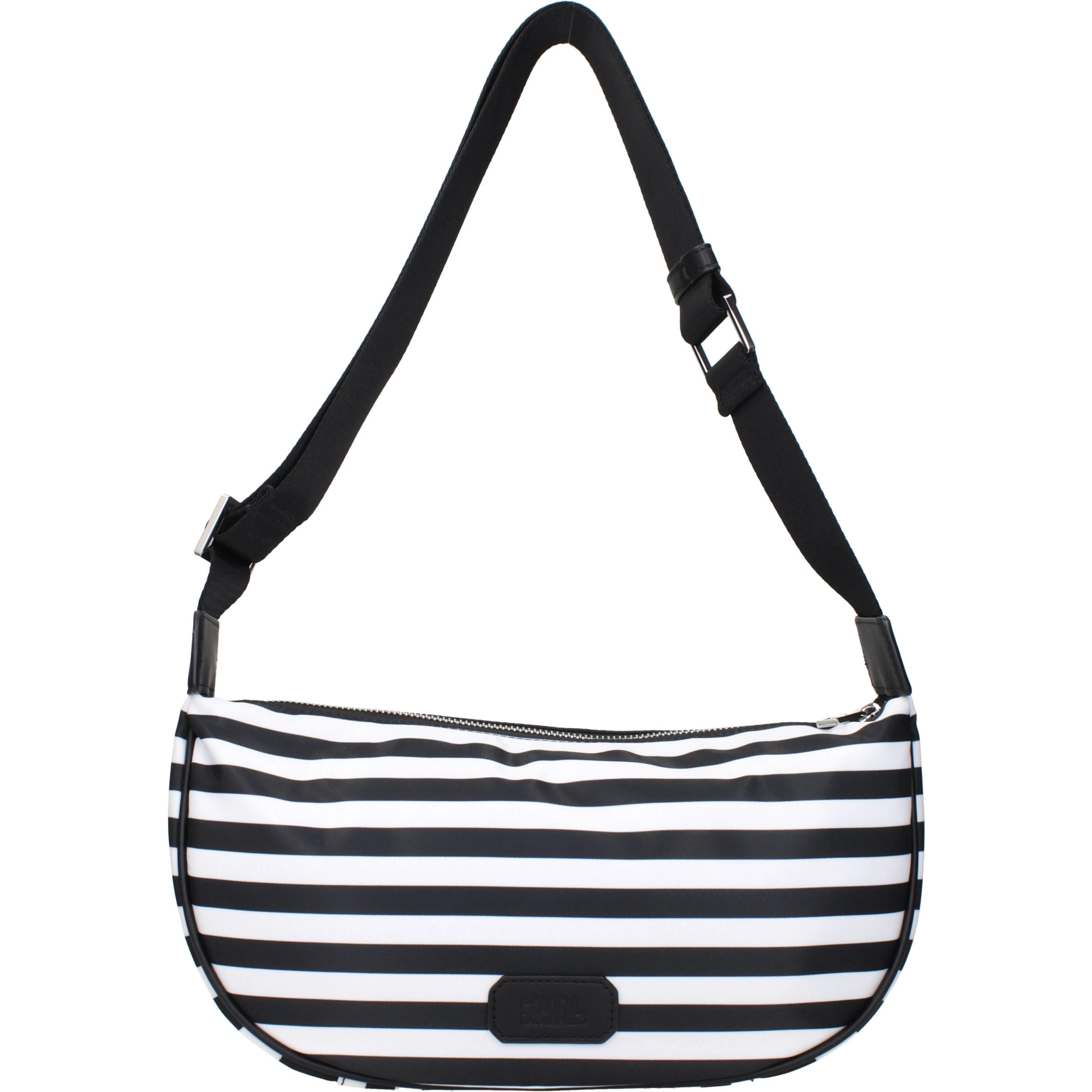 Black Fabric Crossbody Bag