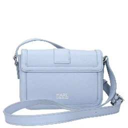 Light Blue Leather Crossbody Bag