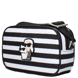 Black Fabric Crossbody Bag