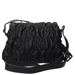 Black Polyester Crossbody Bag