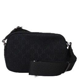 Black Fabric Crossbody Bag