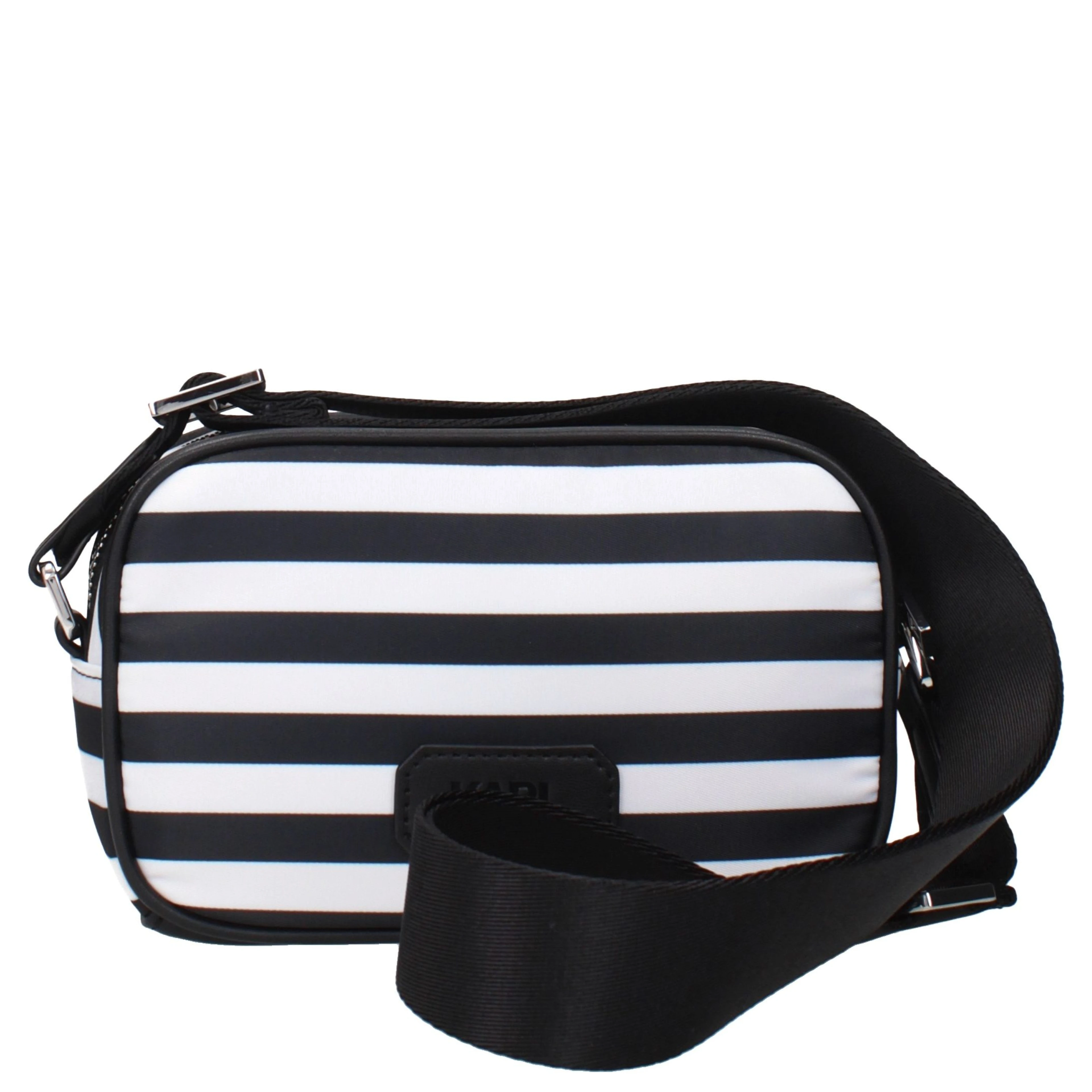 Black Fabric Crossbody Bag
