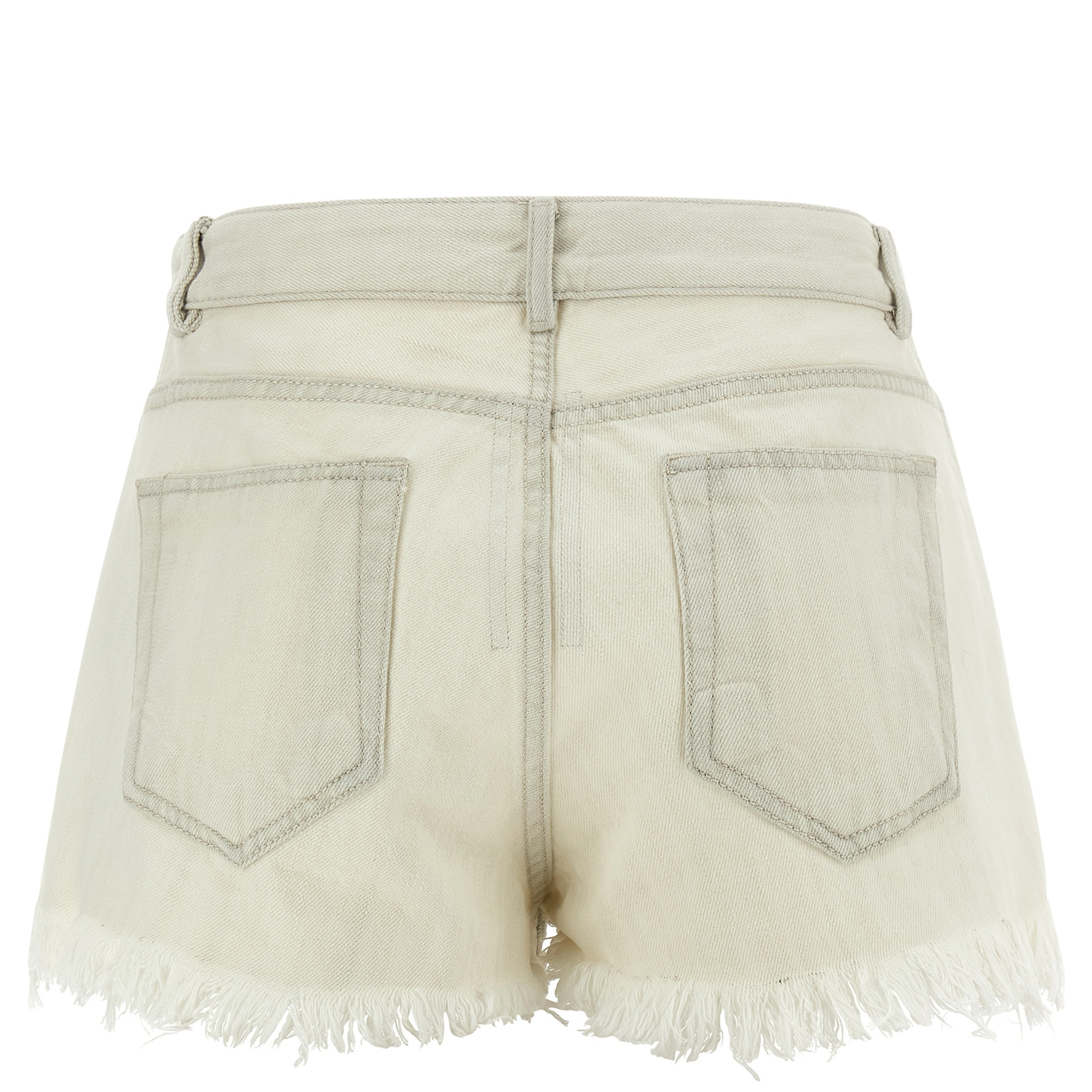 White Cotton Bermuda Shorts