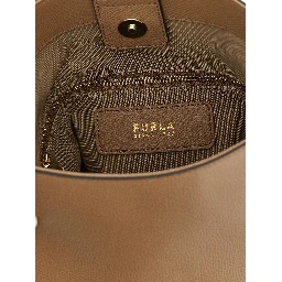 Beige Calfskin Shoulder Bag