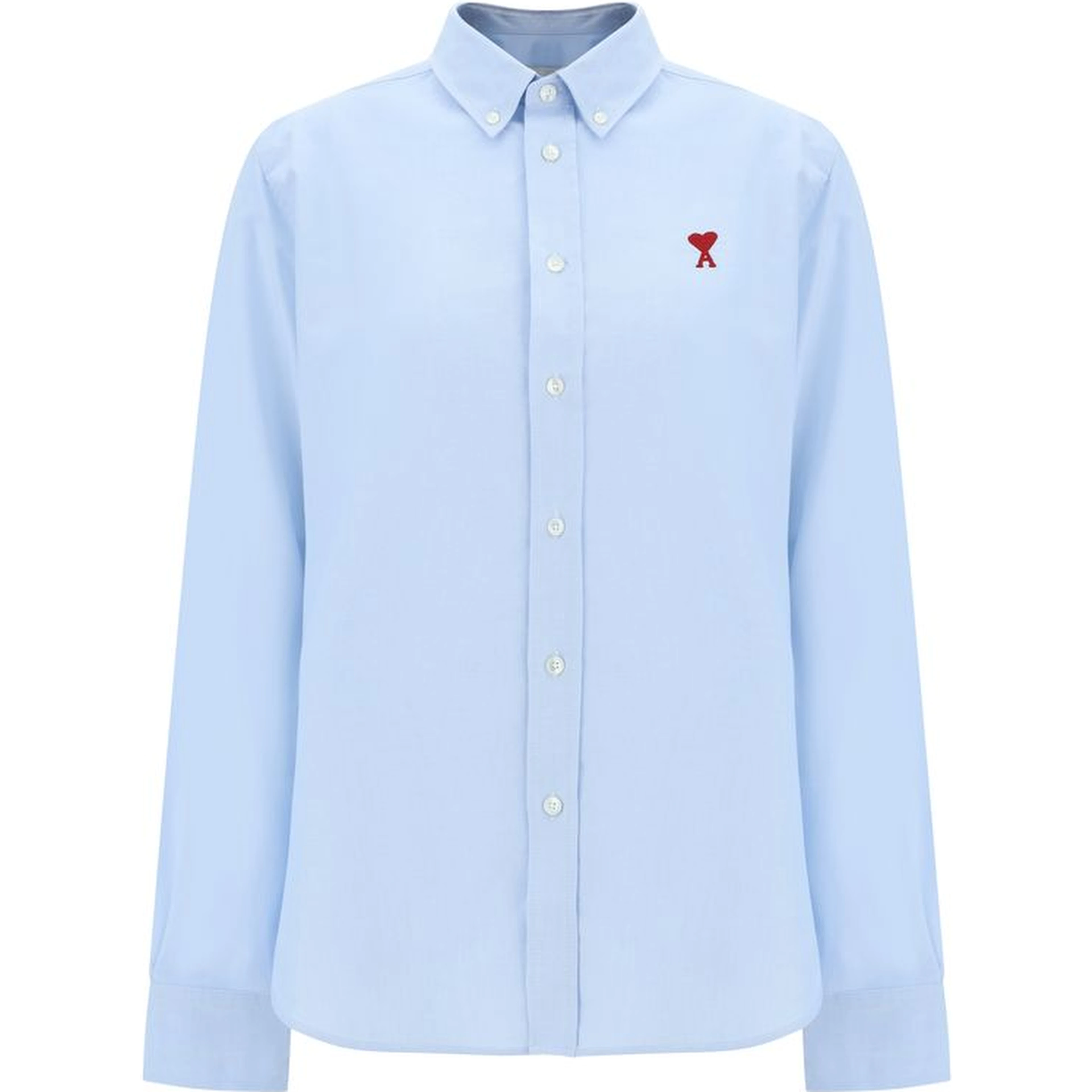 Blue Cotton Dress Shirt