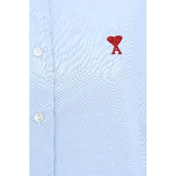 Blue Cotton Dress Shirt