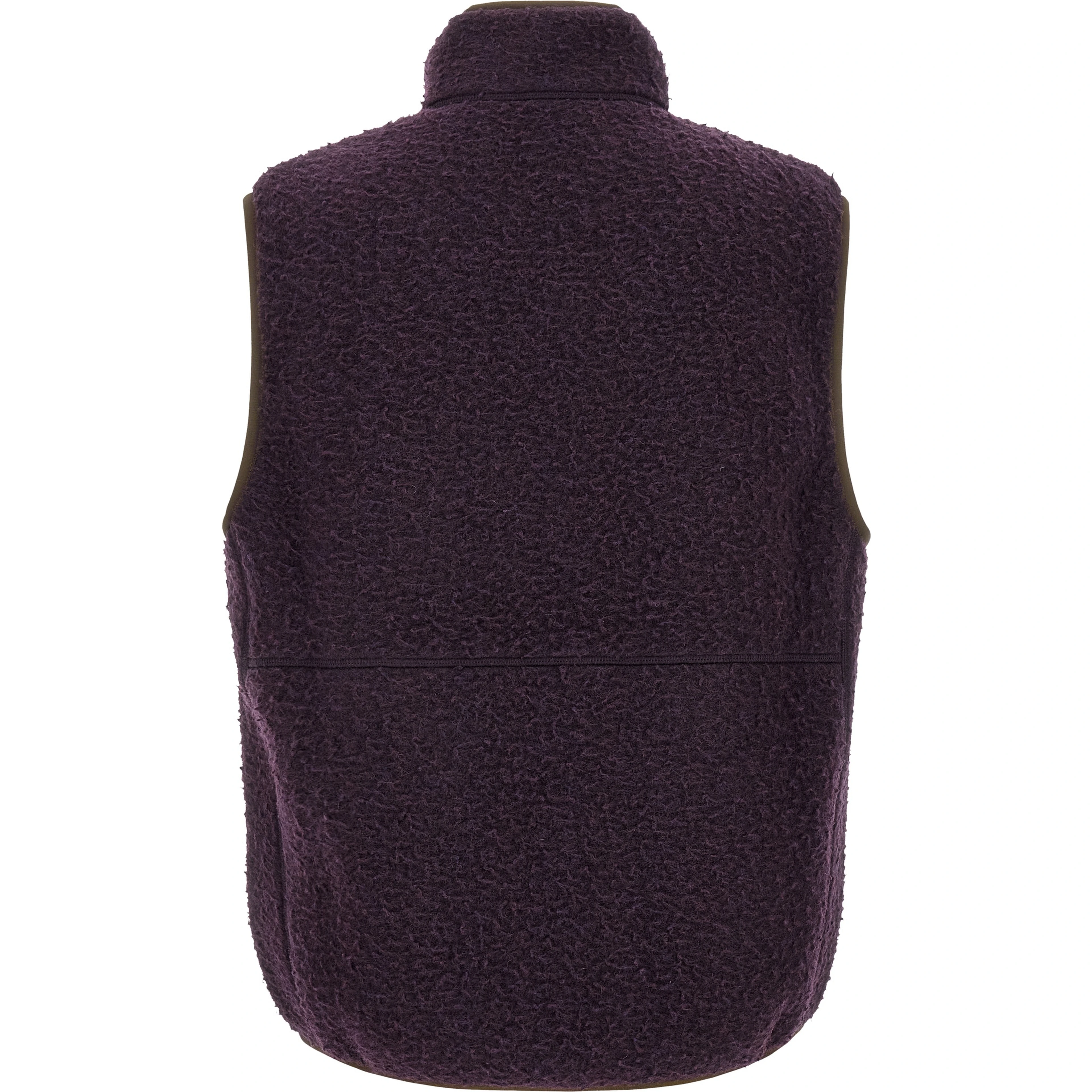 Purple Polyester Sleeveless Jacket