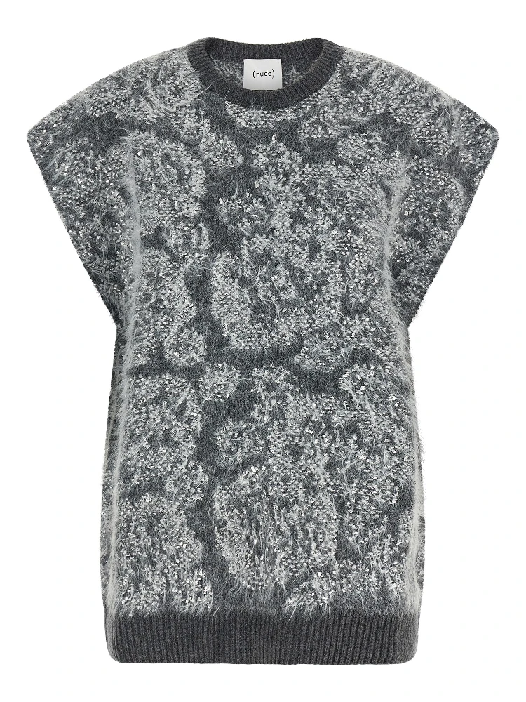 Gray Wool Cardigan