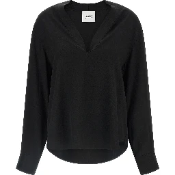 Black Viscose Blouse