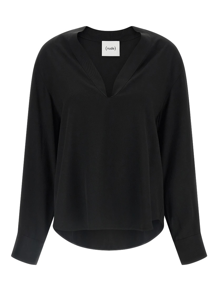 Black Viscose Blouse