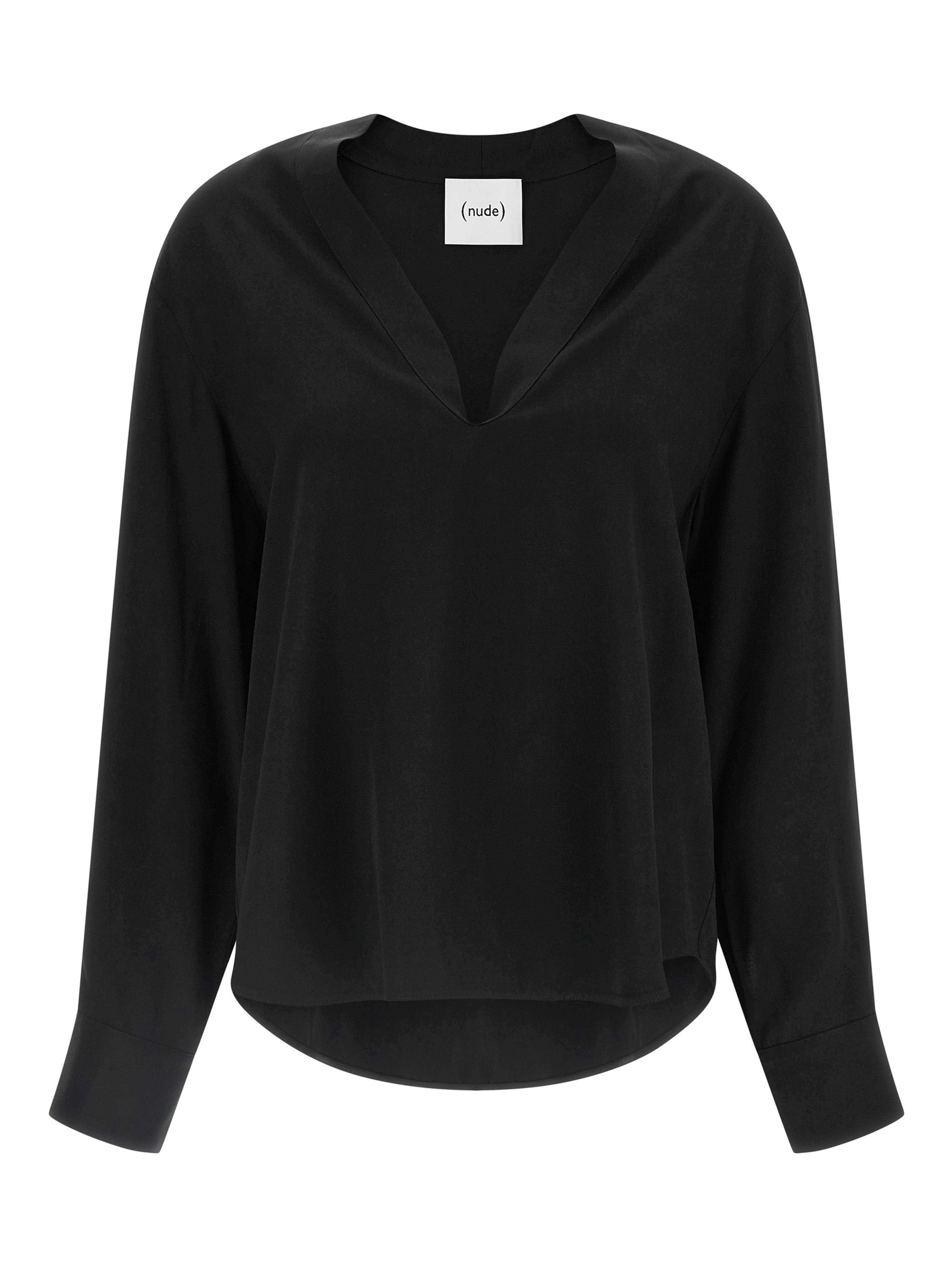 Black Viscose Blouse