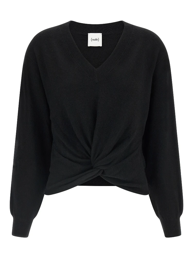 Black Wool Cardigan