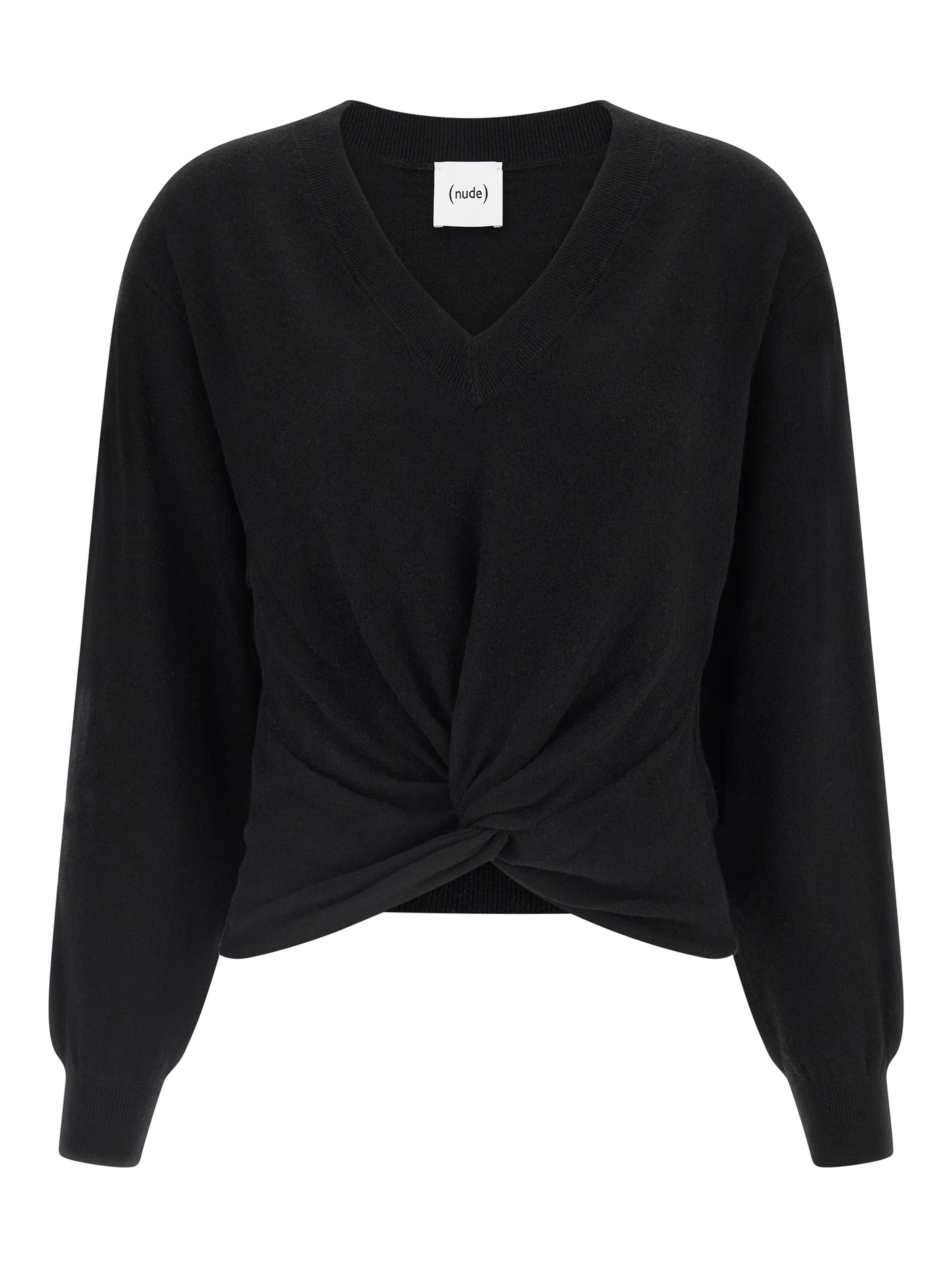 Black Wool Cardigan