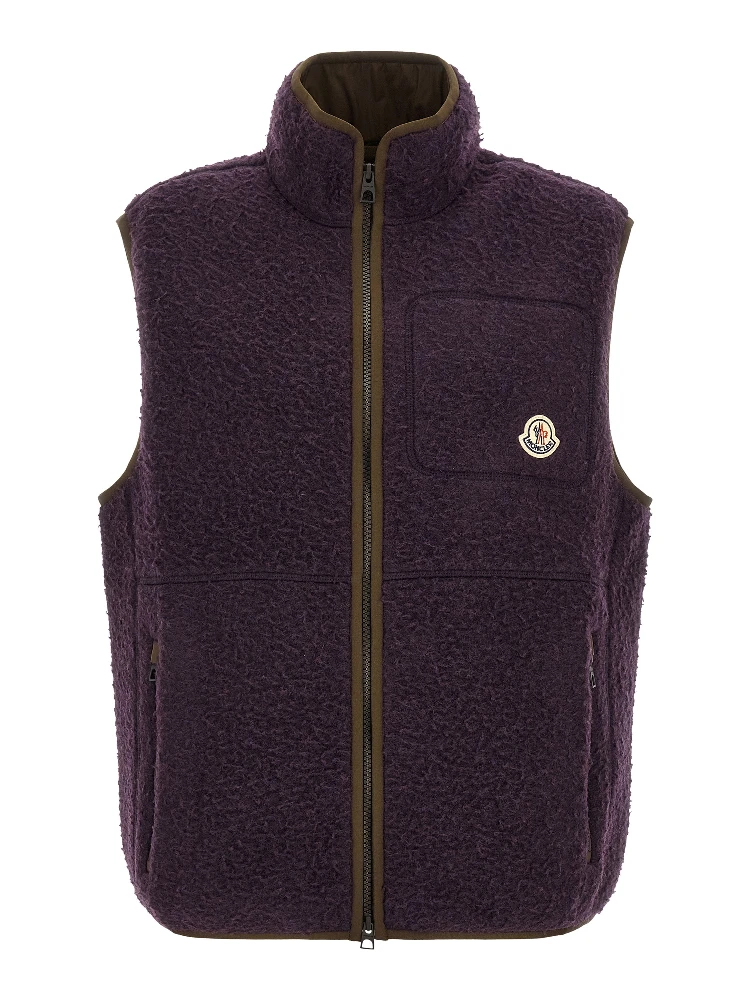 Purple Polyester Sleeveless Jacket alternative