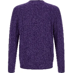 Purple Wool Cardigan