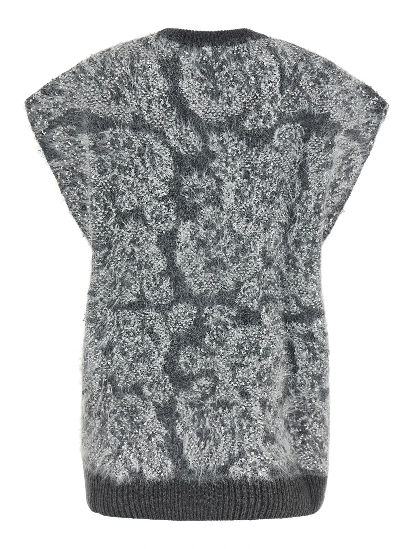 Gray Wool Cardigan
