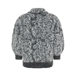 Gray Wool Cardigan
