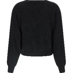 Black Wool Cardigan