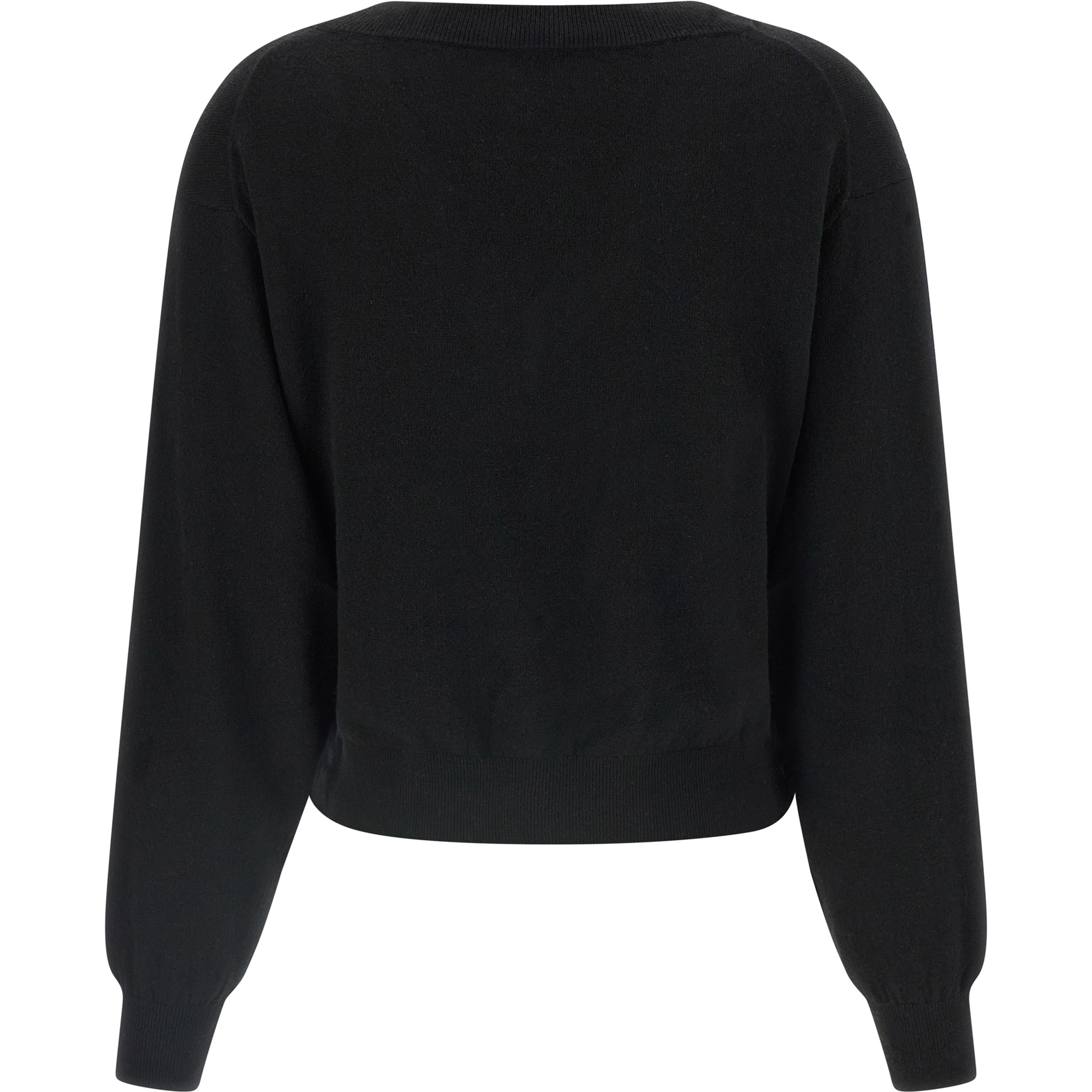 Black Wool Cardigan