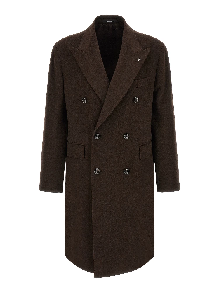 Brown Virgin Wool Coat