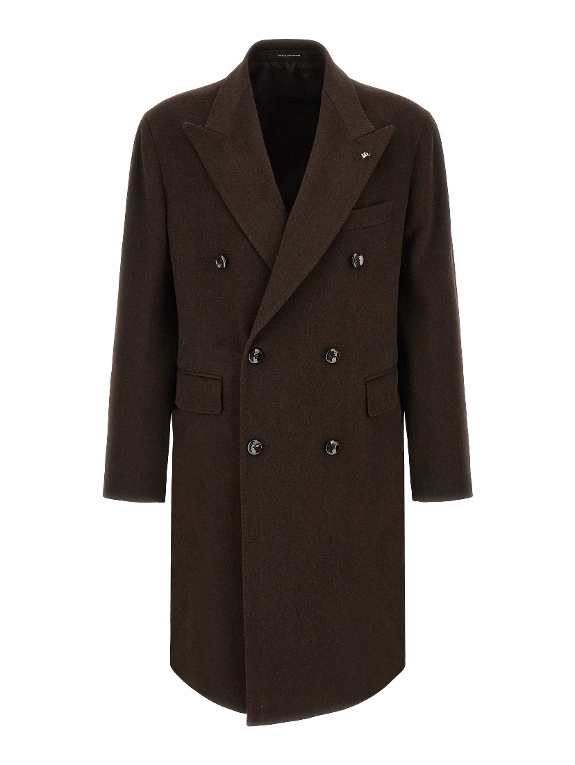 Brown Virgin Wool Coat