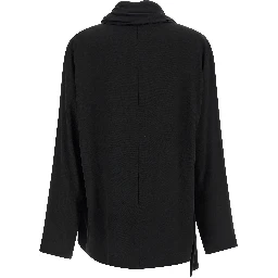 Black Viscose Blouse