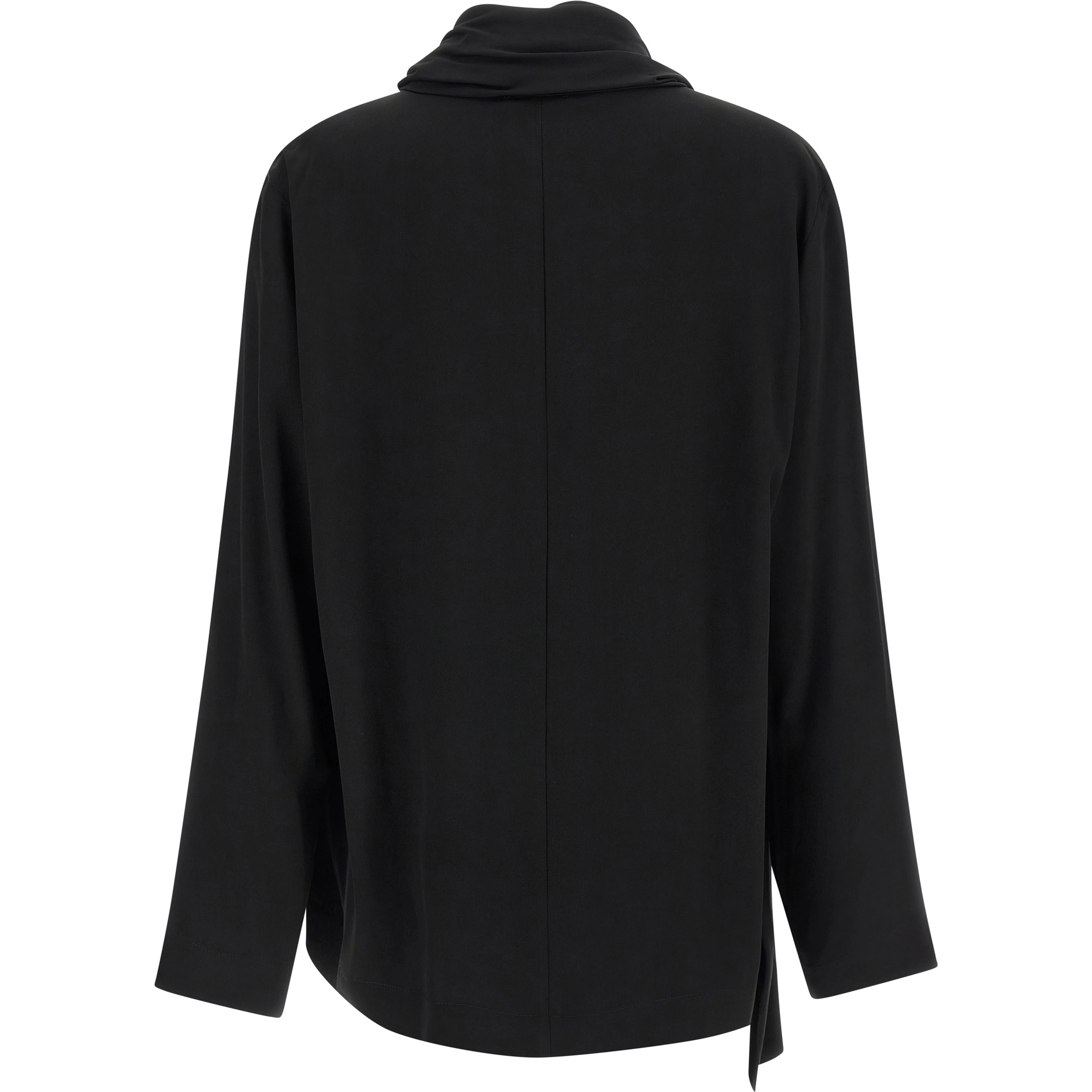 Black Viscose Blouse