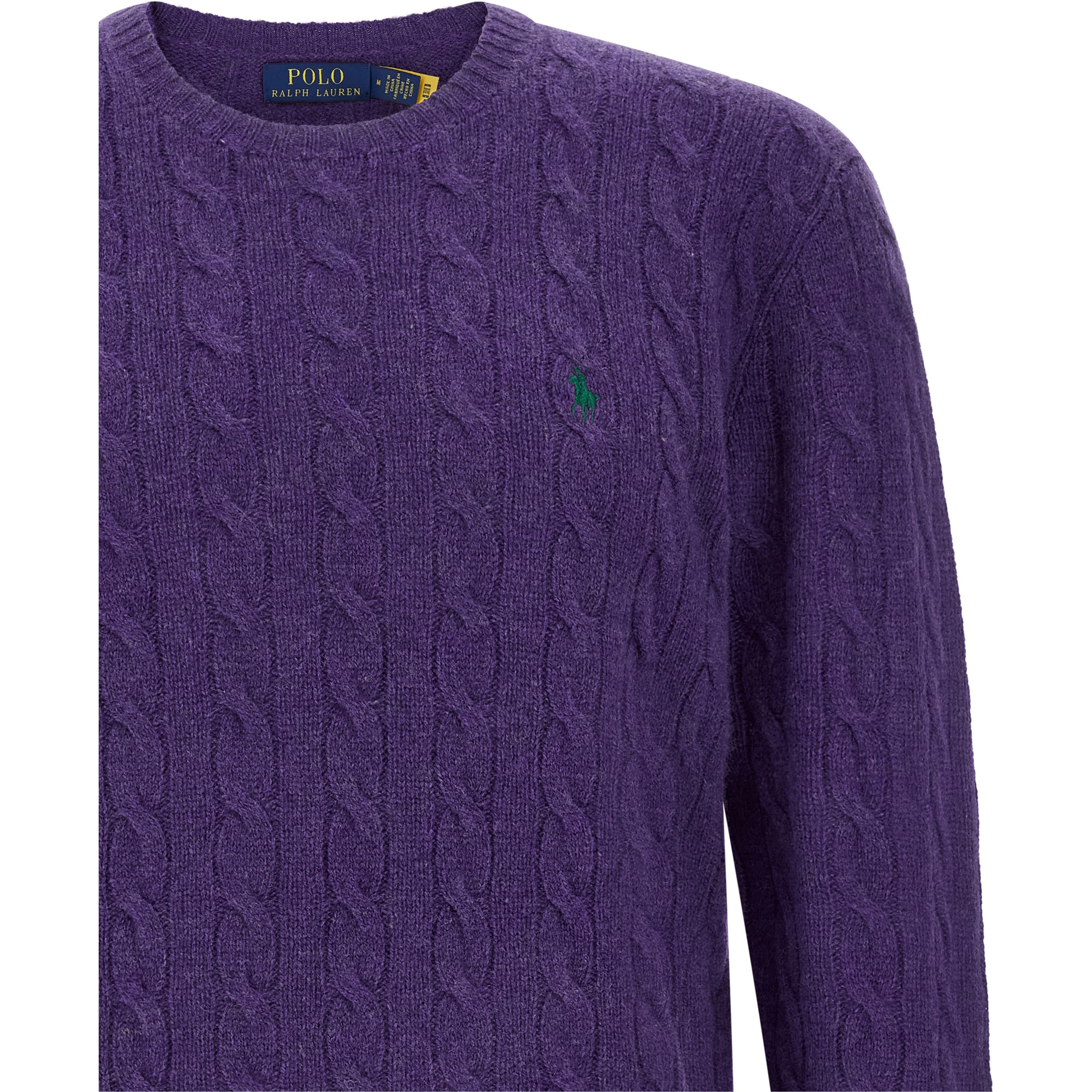 Purple Wool Cardigan