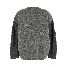 Gray Wool Cardigan