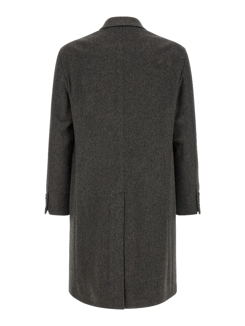 Gray Virgin Wool Coat