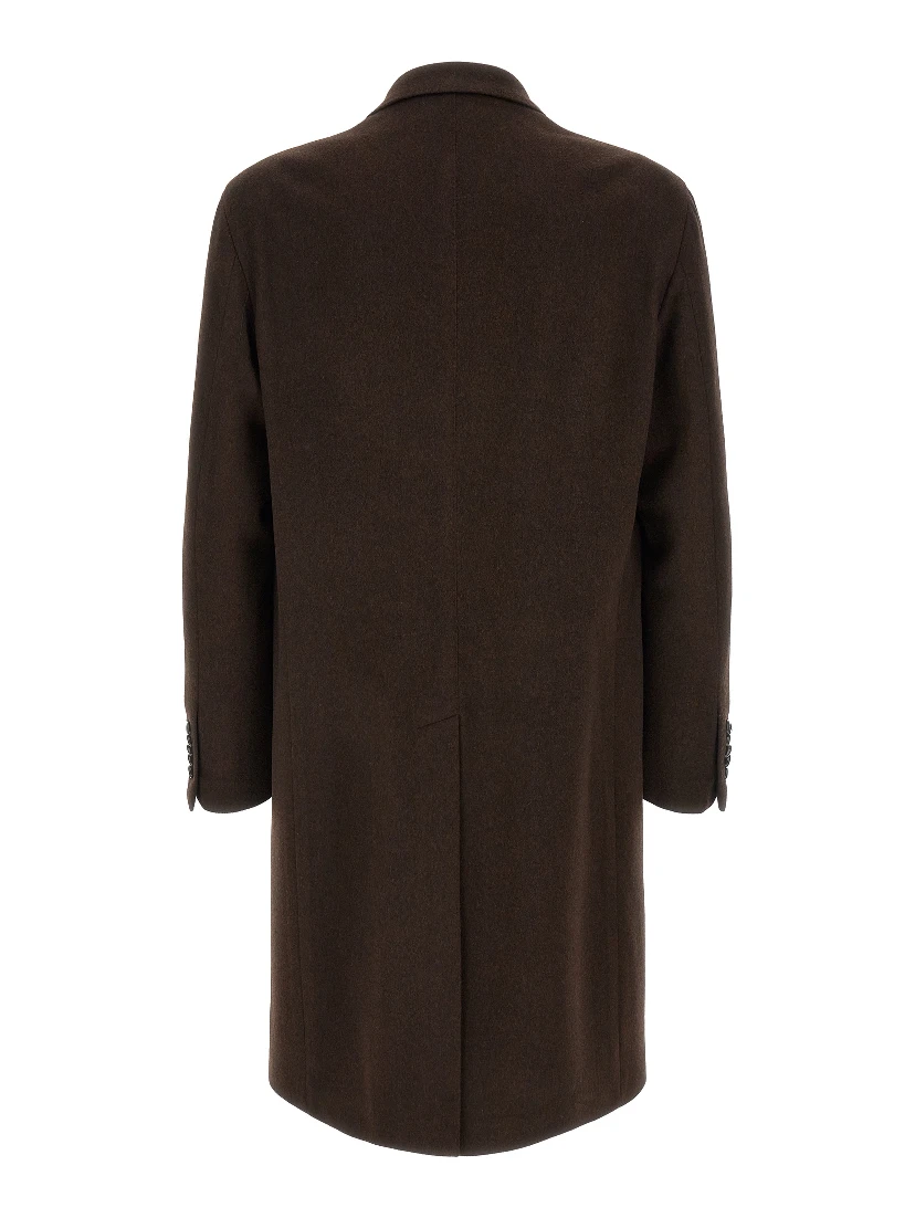 Brown Virgin Wool Coat