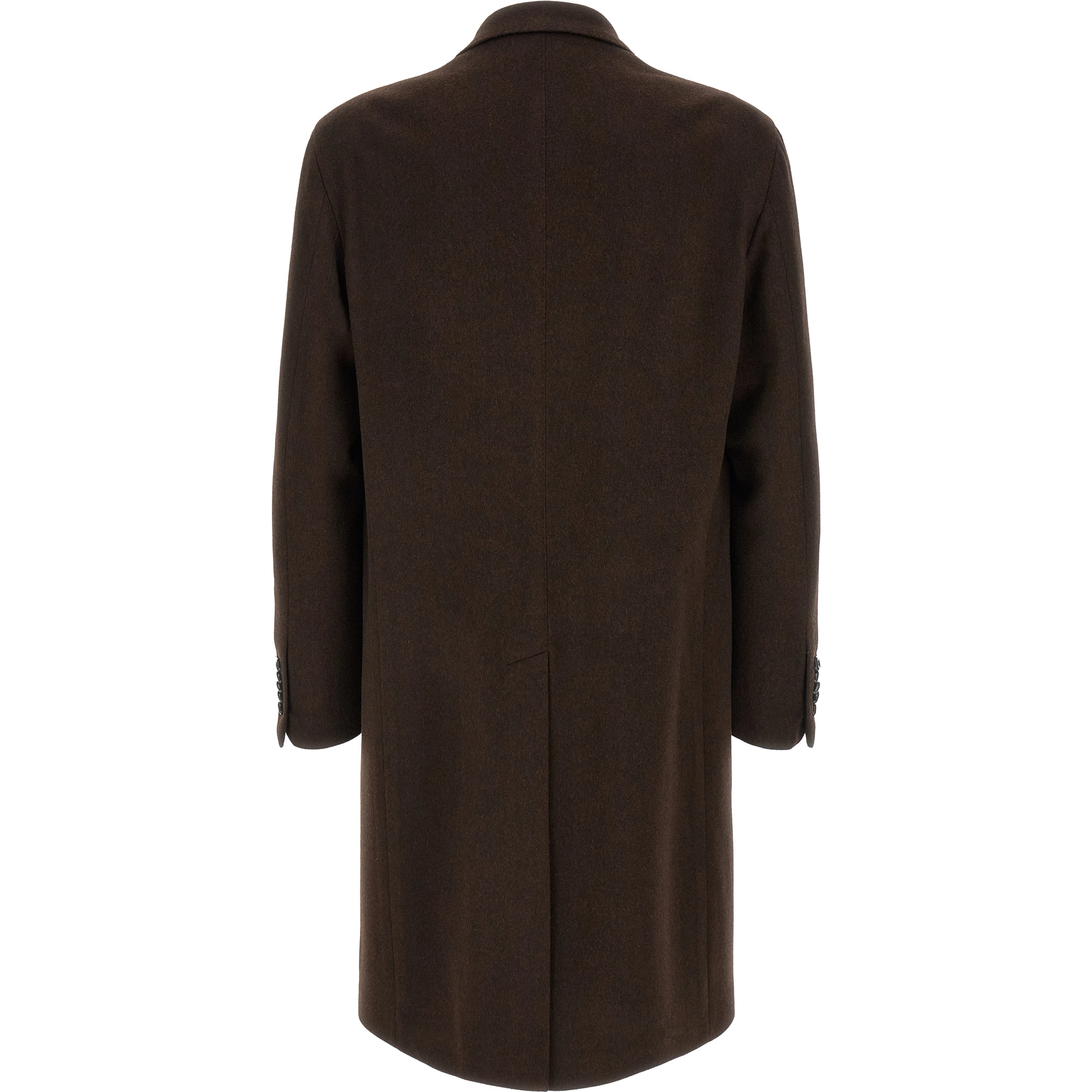 Brown Virgin Wool Coat