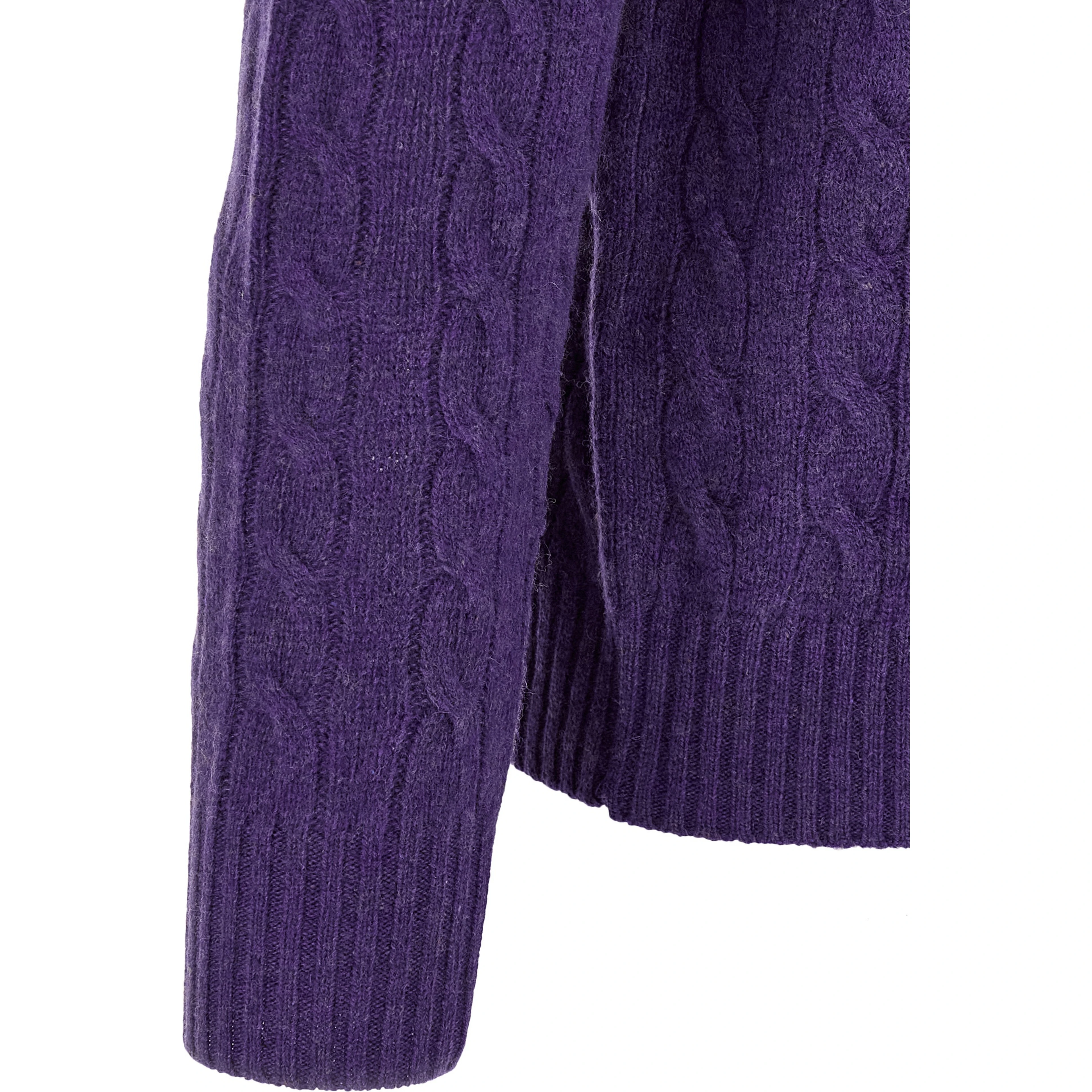 Purple Wool Cardigan