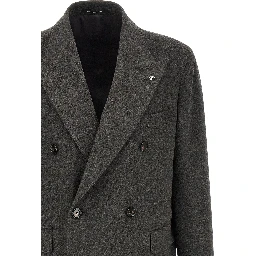 Gray Virgin Wool Coat