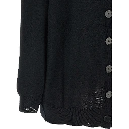 Black Wool Cardigan