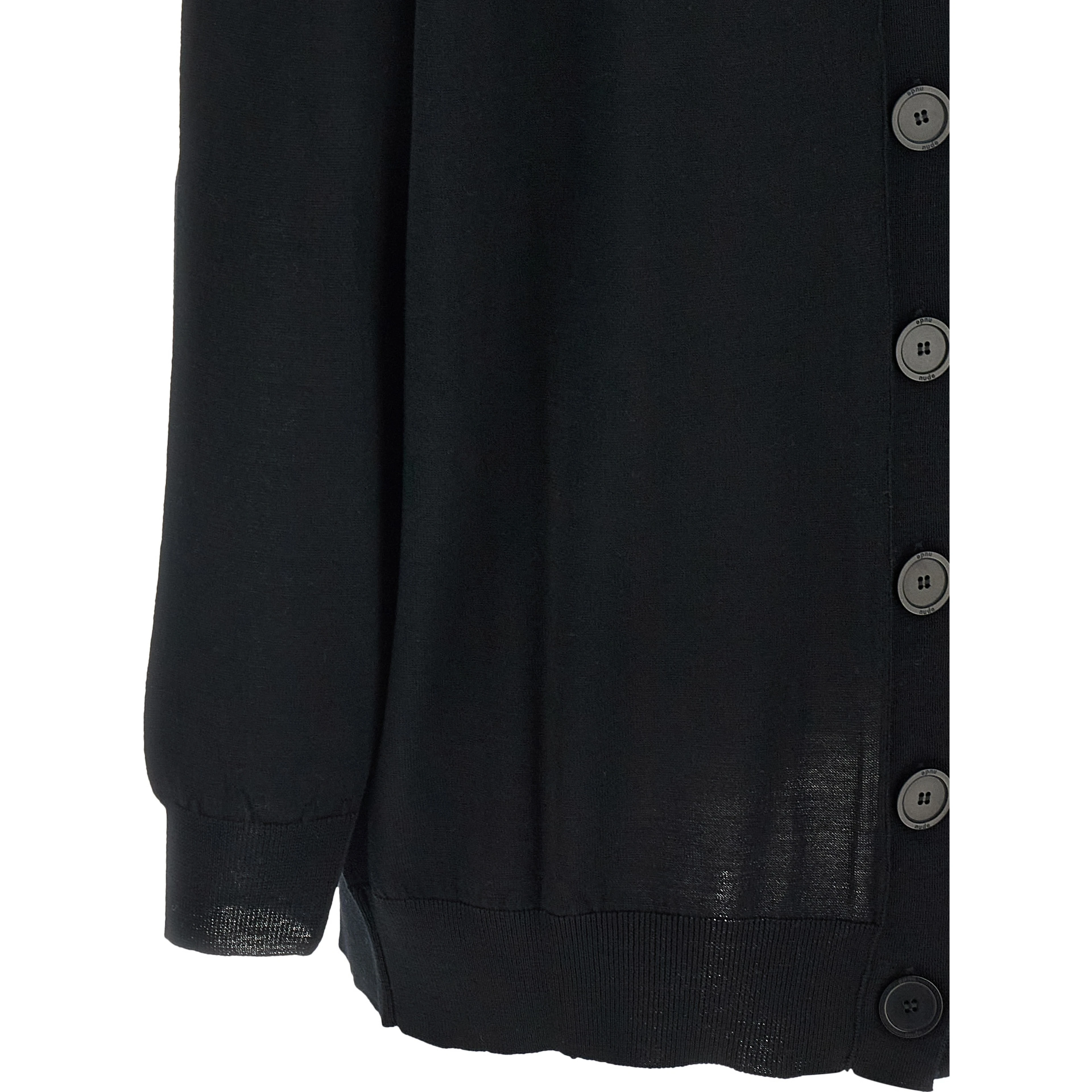 Black Wool Cardigan