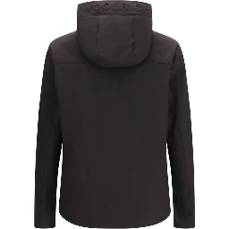 Black Polyester Shell Jacket