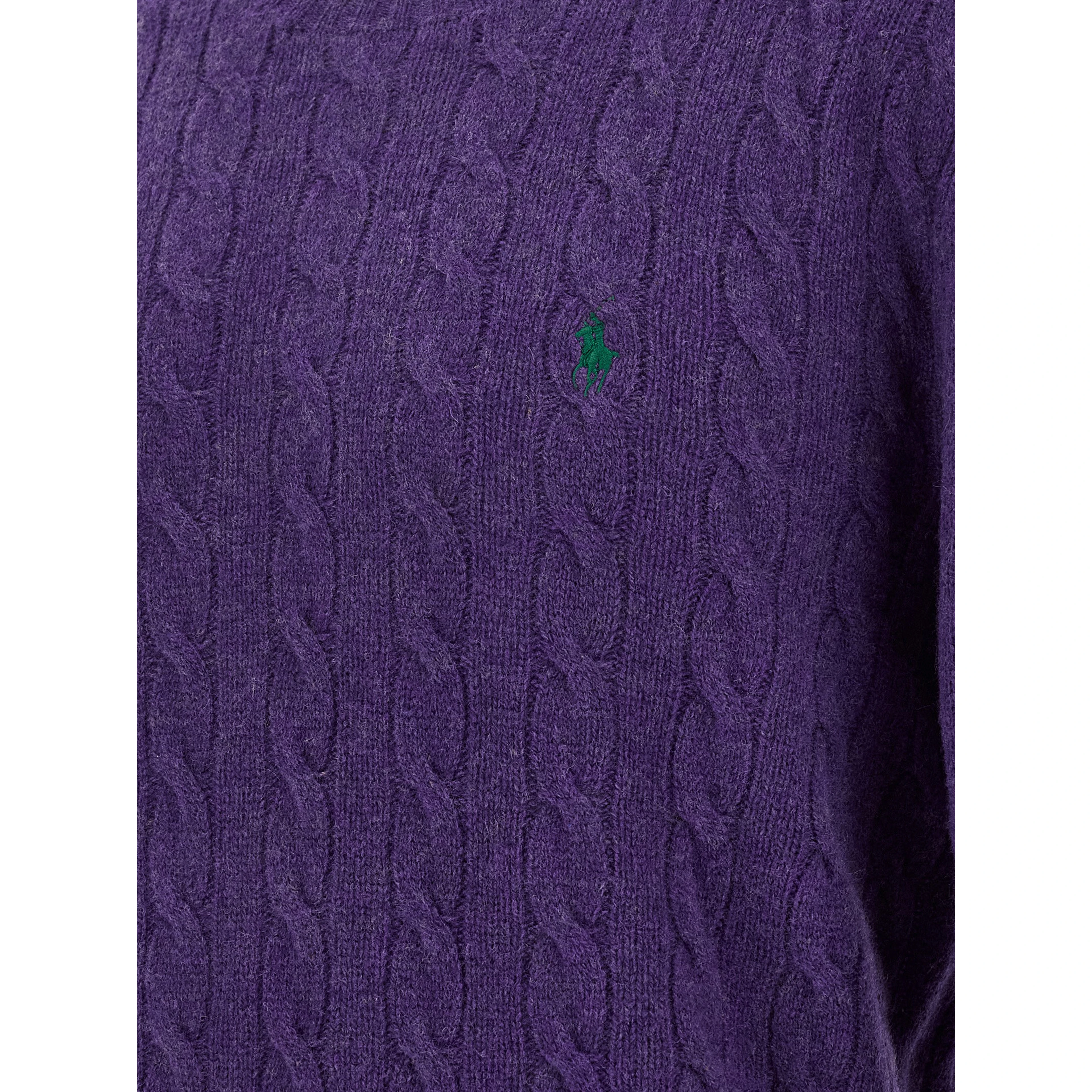 Purple Wool Cardigan