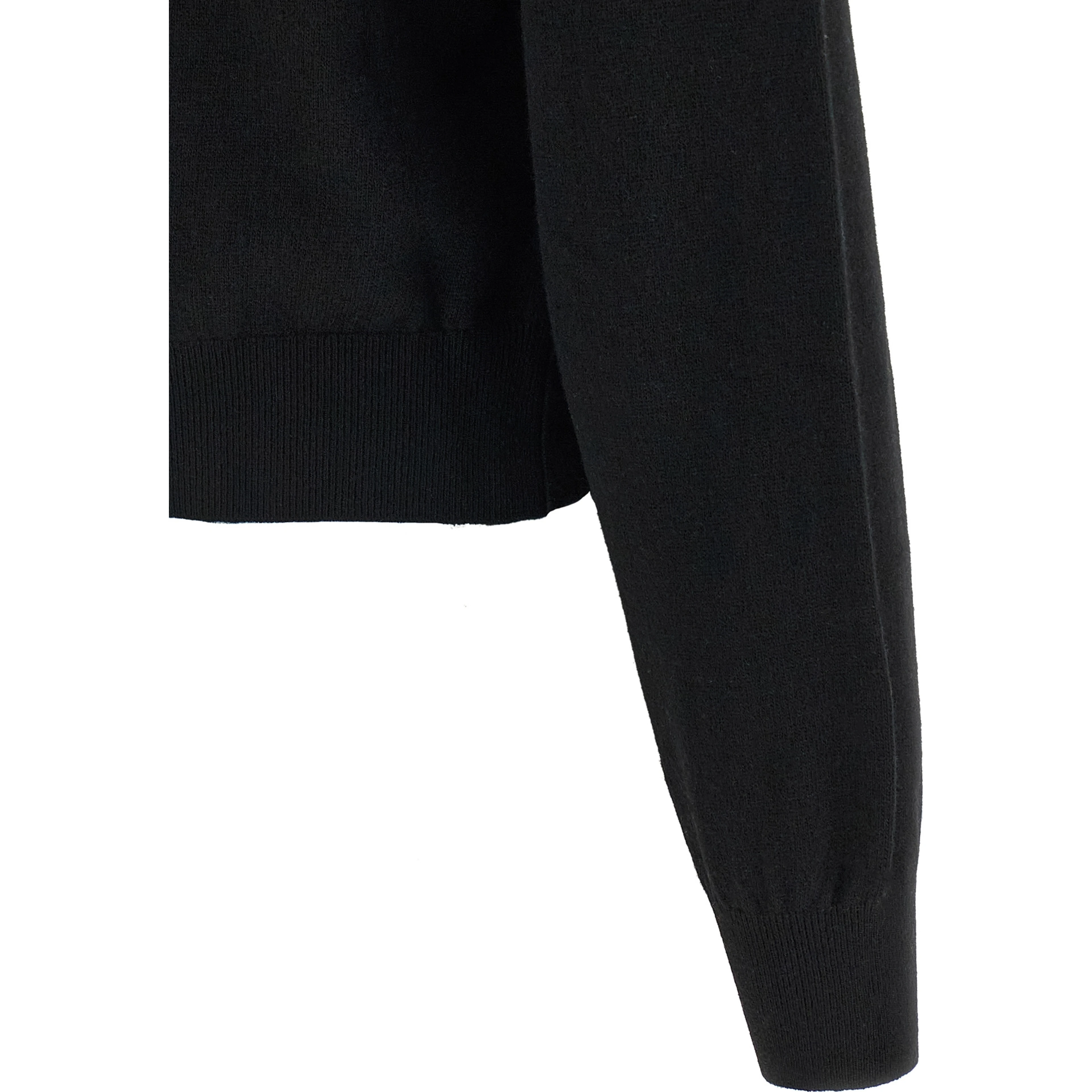 Black Wool Cardigan