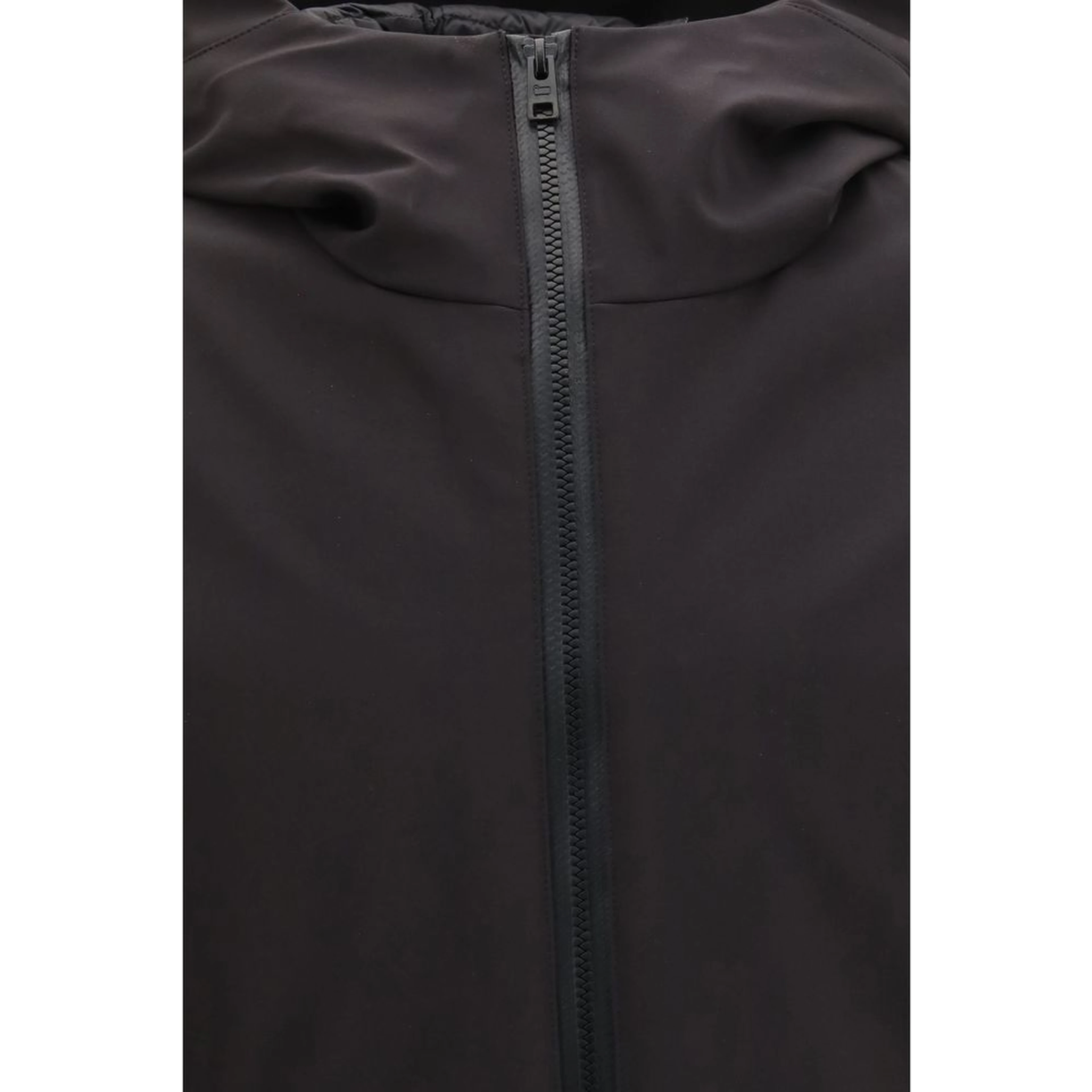 Black Polyester Shell Jacket