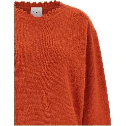 Orange Cashmere Cardigan