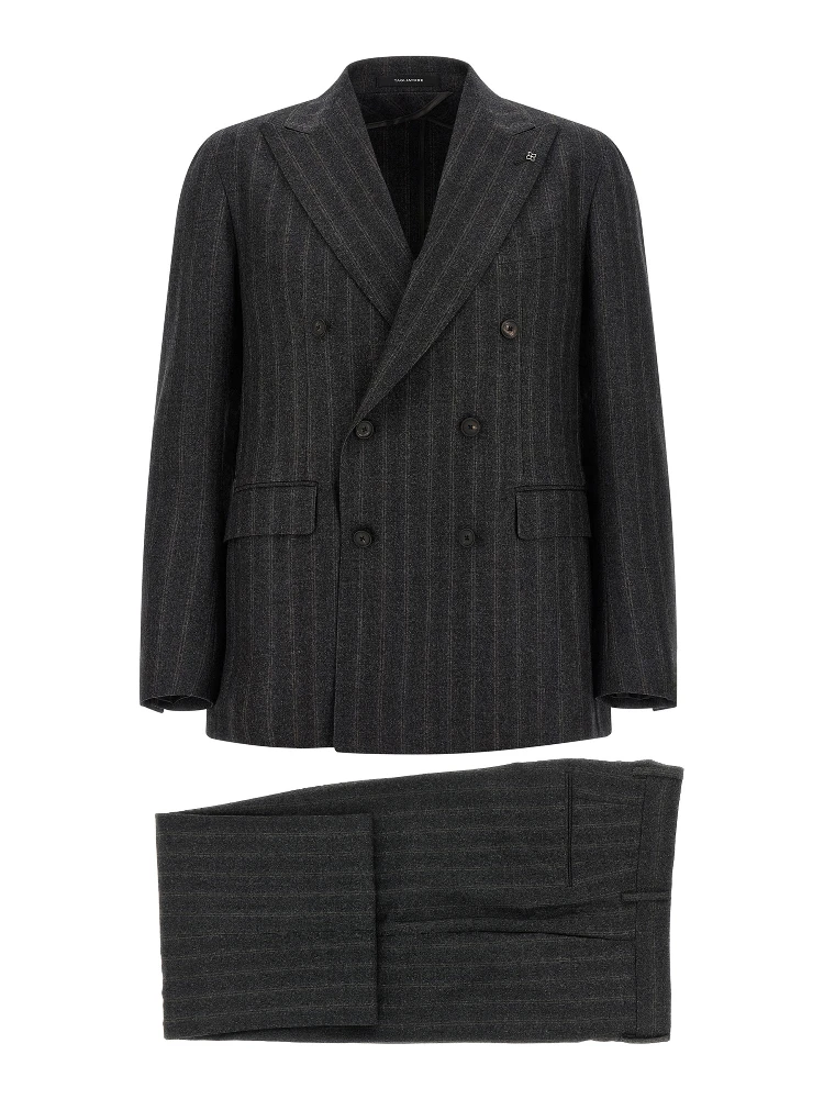 Gray Virgin Wool Two-Piece Suit